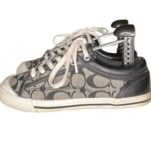 Coach Francesca 7200066/G14 Signature Logo Athletic Sneaker Size 6 Black